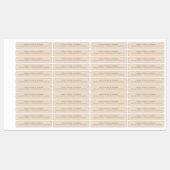 ニュートラルベージュキャンドルタンパー防止シールラベル ラベル (シート)