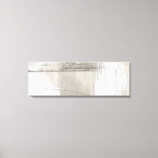 ニュートラルベージュグレイモダンミニマル抽象芸術 キャンバスプリント