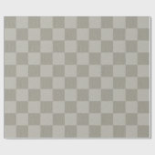 ニュートラルベージュグレーバッファロープレイドパターン ラッピングペーパー (フラット)