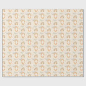 ニュートラルベージュタンベビーラッピング紙 ラッピングペーパー (フラット)