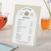 ニュートラルベージュパンベーカリーソース価格リスト 台座サイン (インサイチュ)