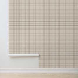 ニュートラルベージュペイズリー 壁紙