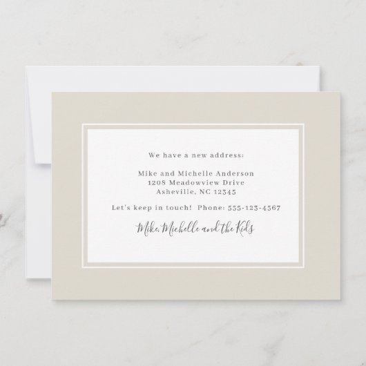ニュートラルベージュホームスウィートホーム引っ越しました 案内状 (裏面)