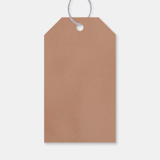 ニュートラルベージュボディスーツ赤ちゃんシャワー好意ギフトラベル ギフトタグ (裏面)