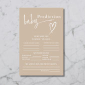 ニュートラルベージュミニマルベビー予測シャワー チラシ