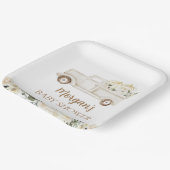 ニュートラルベージュリトルカボチャかわいい赤ちゃんシャワー ペーパープレート (傾斜あり)