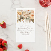 ニュートラルベージュ フラワーボタニカル ウェディング ブラウン (インサイチュ)