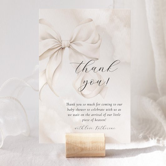 ニュートラルボウクラウドナイン赤ちゃんシャワー サンキューカード