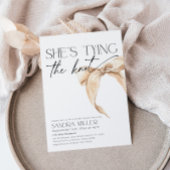 ニュートラルボウブライダルシャワー「結び目が付いている」 招待状