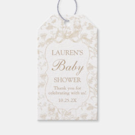 ニュートラルボウベビーシャワーギフトラベル ギフトタグ