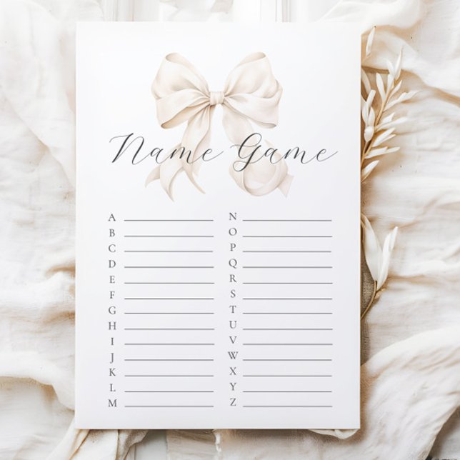 ニュートラルボウベビーシャワー名ゲーム (クリエイターアップロード済み)