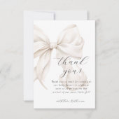 ニュートラルボウホワイトベビーシャワー サンキューカード (正面)