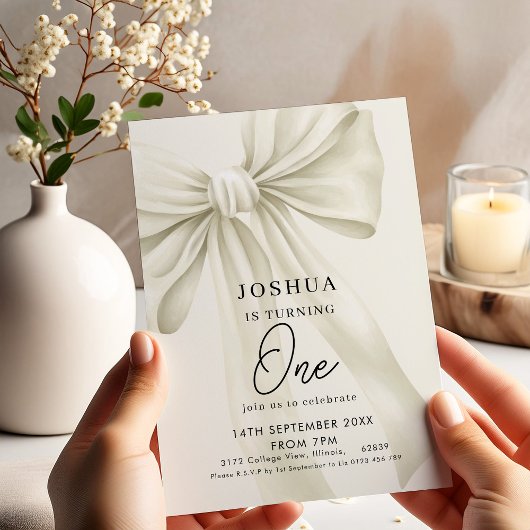 ニュートラルボウ1st誕生日 招待状