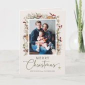 ニュートラルボタニカルクリスマスカード カード (正面)