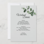 ニュートラルボタニカルバチェロレッテ週末招待状 招待状 (裏面)