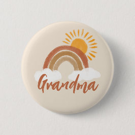 ニュートラルボヘミアンおばあちゃん赤ちゃんシャワータイトルボタン 缶バッジ