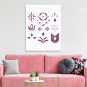 ニュートラルボヘミアンラインアート | キャンバスホームアクセント キャンバスプリント (インサイチュ (リビング))
