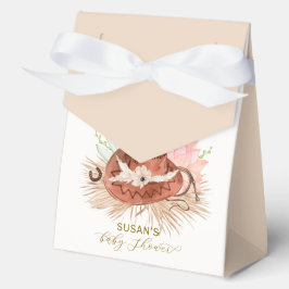 ニュートラルボホカクタスカウボーイハットベビーシャワー フェイバーボックス