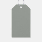 ニュートラルボホサファリモンキーベビーシャワーメッセージカード ギフトタグ (裏面)