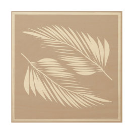 ニュートラルボホツーホワイトパームズ ウッドウォールアート