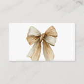 ニュートラルボホテディベアベアオムツラッフルベビーシャワー エンクロージャーカード (裏面)