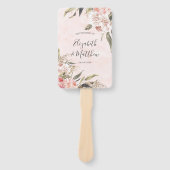 ニュートラルボホピンクピーニーパンパ結婚スの感謝 ハンドファン (正面)