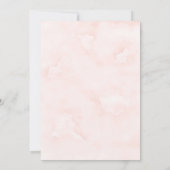 ニュートラルボホピンク牡丹ウェディングシャワー招待状 (裏面)