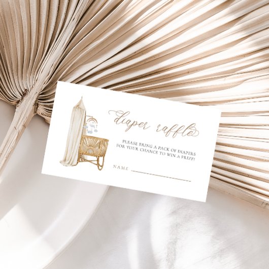 ニュートラルボホベビーブランチおむつラッフル エンクロージャーカード