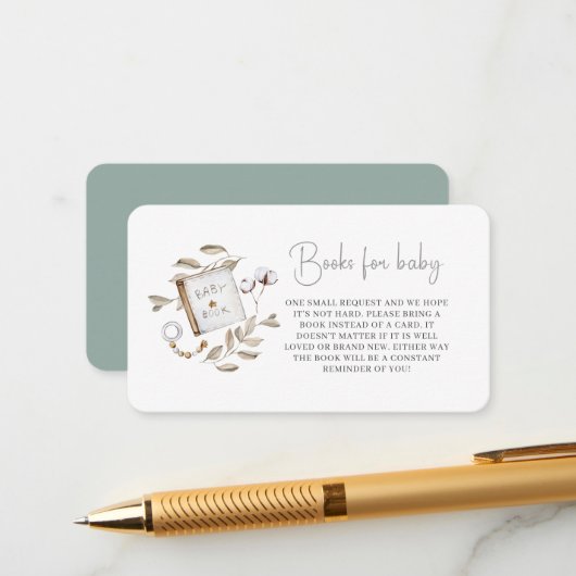 ニュートラルボホベビーブランチベビーエンクロージャ用ブックス エンクロージャーカード (正面/裏面インサイチュ)