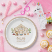 ニュートラルボホマジカルサファリサーカスベイビーシャワー ペーパープレート (パーティー)