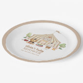 ニュートラルボホマジカルサファリサーカスベイビーシャワー ペーパープレート (アングル)