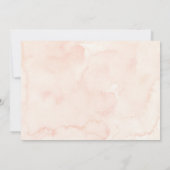 ニュートラルボホワイルドフラワーズベビーイン開花ベビーシャワー 招待状 (裏面)