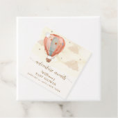 ニュートラルボホヴィンテージホットエアバルーンベビーシャワー フェイバータグ (インサイチュ)