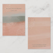 ニュートラルボホーとバラ金ゴールド|イヤリングディスプレイカード 名刺 (正面/裏面)