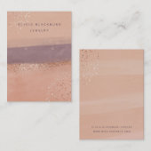 ニュートラルボホーとバラ金ゴールド|イヤリングディスプレイカード 名刺 (正面/裏面)