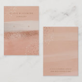 ニュートラルボホーとバラ金ゴールド|イヤリングディスプレイカード 名刺 (正面/裏面)