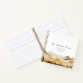 ニュートラルボホーマウンテンウォーター結婚カラーズゲスト ノートブック (内部)