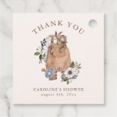 ニュートラルボホ子供部屋ベビーシャワーありがとう フェイバータグ (裏面)