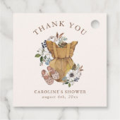 ニュートラルボホ子供部屋ベビーシャワーありがとう フェイバータグ (裏面)