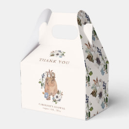 ニュートラルボホ子供部屋ベビーシャワーありがとう フェイバーボックス