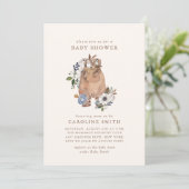 ニュートラルボホ子供部屋ベビーシャワー招待状 招待状 (スタンド正面)