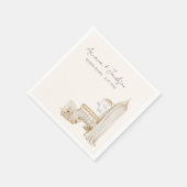 ニュートラルボホ子供部屋ベビーシャワー スタンダードカクテルナプキン (角)