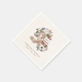 ニュートラルボホ子供部屋ベビーシャワー スタンダードカクテルナプキン (角)