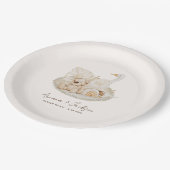 ニュートラルボホ子供部屋ベビーシャワー ペーパープレート (アングル)