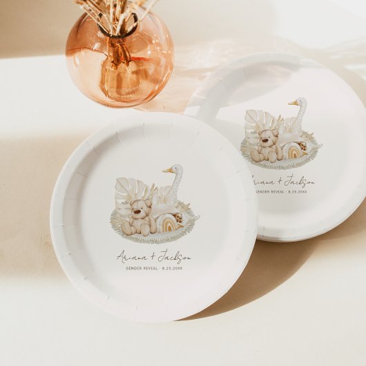 ニュートラルボホ子供部屋ベビーシャワー ペーパープレート