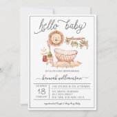 ニュートラルボホ子供部屋 |ベビーシャワー招待状 招待状 (正面)