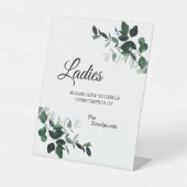 ニュートラルボ結婚タニカルレディースバスルーム 台座サイン (正面)