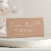 ニュートラルミニマリストおむつラッフルエンクロージャカード エンクロージャーカード