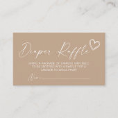 ニュートラルミニマリストおむつラッフルエンクロージャカード エンクロージャーカード (正面)