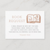 ニュートラルミニマリストのブックリクエストのエンクロージャカード エンクロージャーカード (正面)